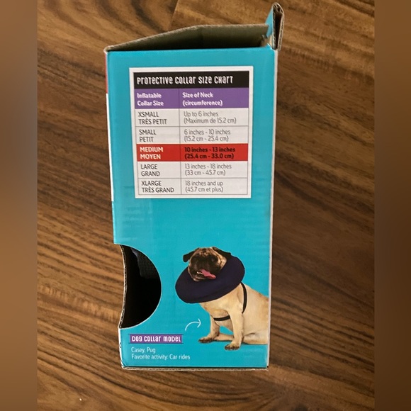 Inflatable Dog Collar For A Medium Pup - Picture 2 of 3